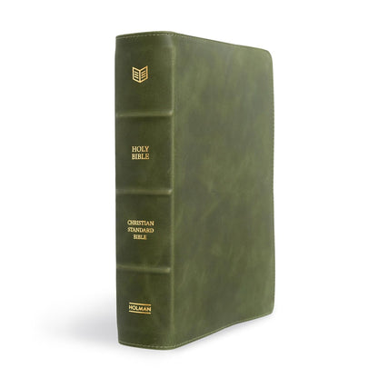 CSB She Reads Truth Bible (Holman Handcrafted Collection, Olive Premium Calfskin) - Leather Bound