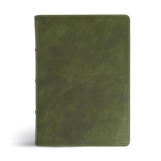 CSB She Reads Truth Bible (Holman Handcrafted Collection, Olive Premium Calfskin) - Leather Bound