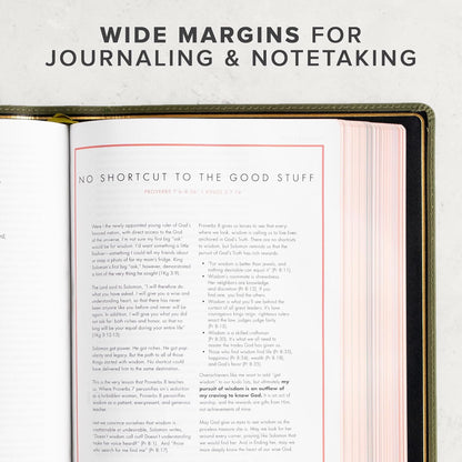 CSB She Reads Truth Bible (Holman Handcrafted Collection, Olive Premium Calfskin) - Leather Bound